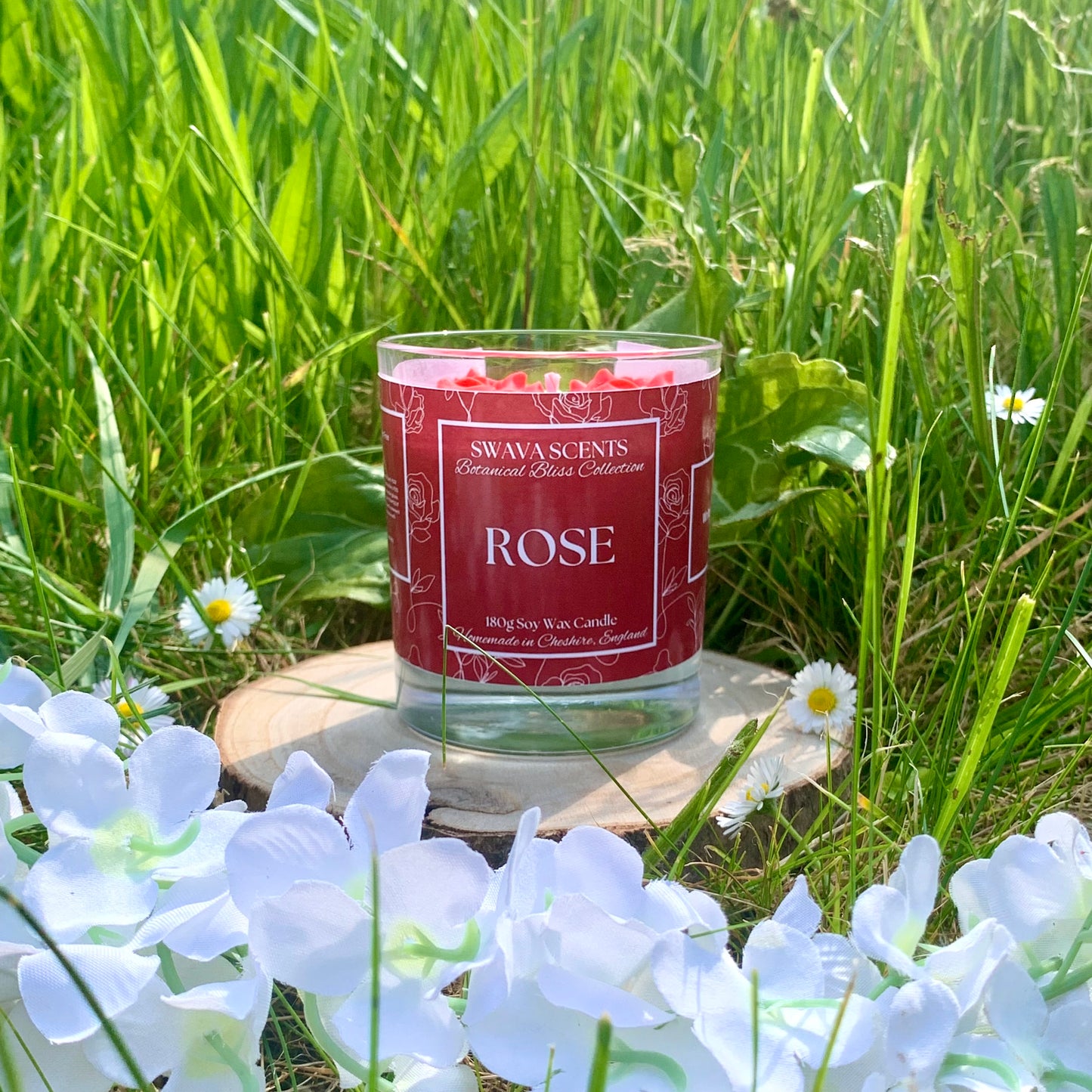 Personalised Rose Container Candle