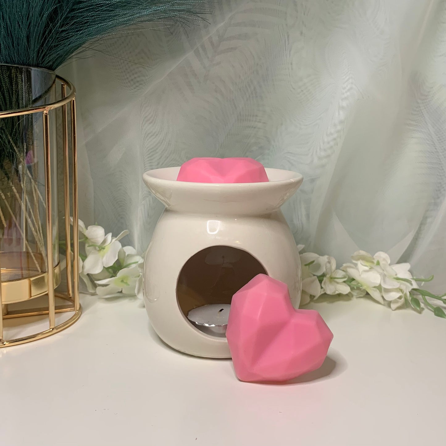 Geometric Heart Wax Melts