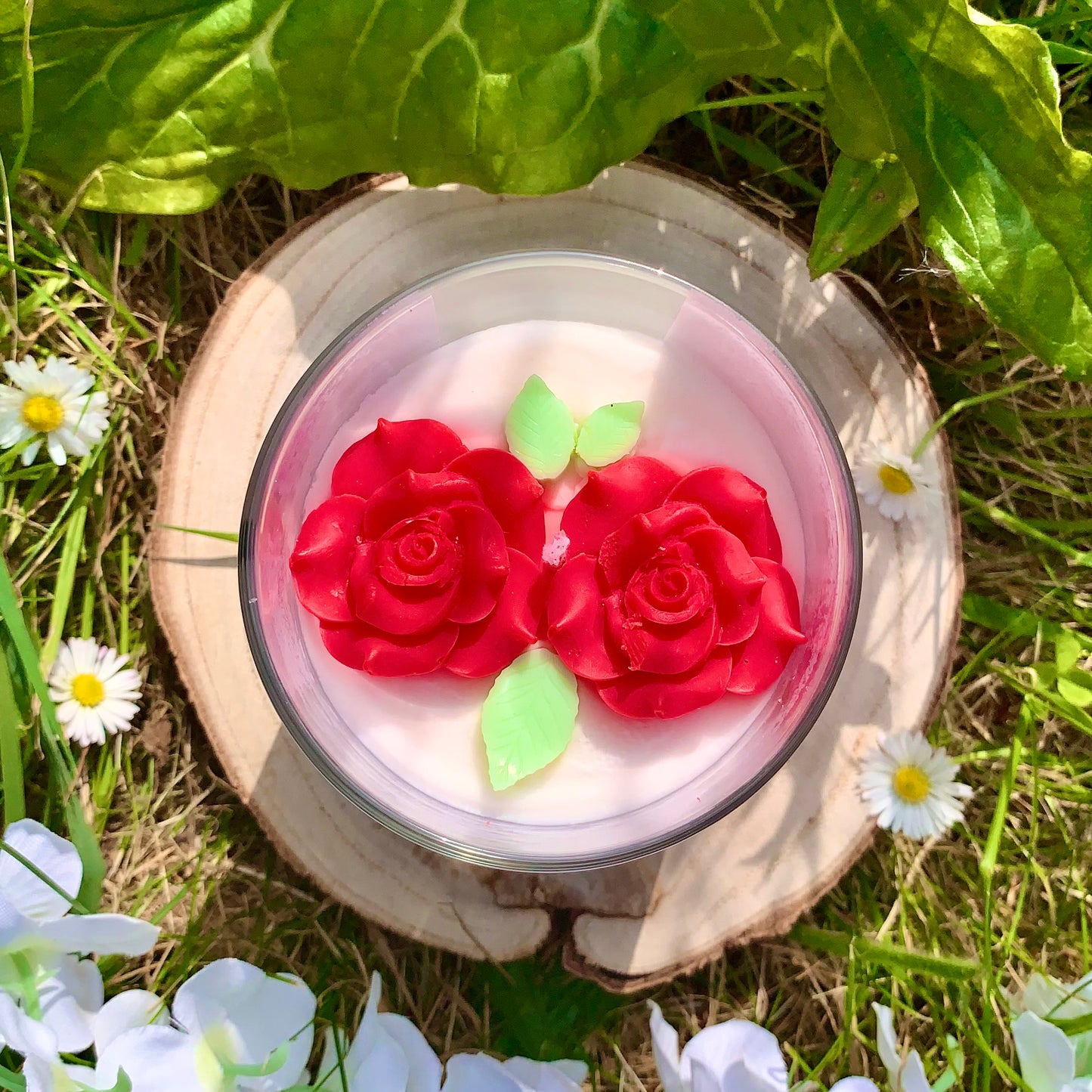Personalised Rose Container Candle