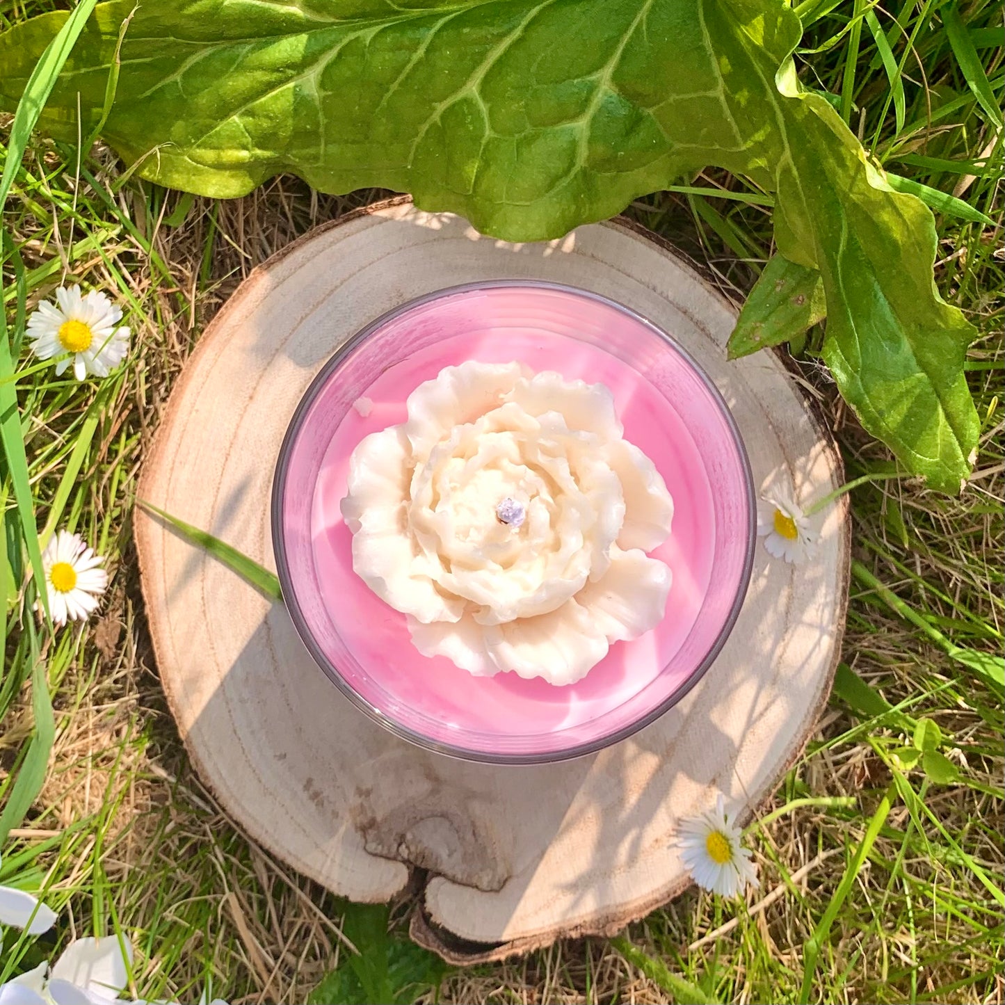 Personalised Peony Container Candle